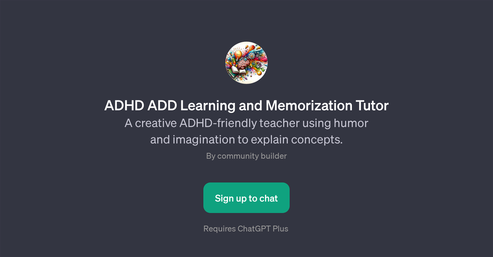 ADHD ADD Learning and Memorization Tutor