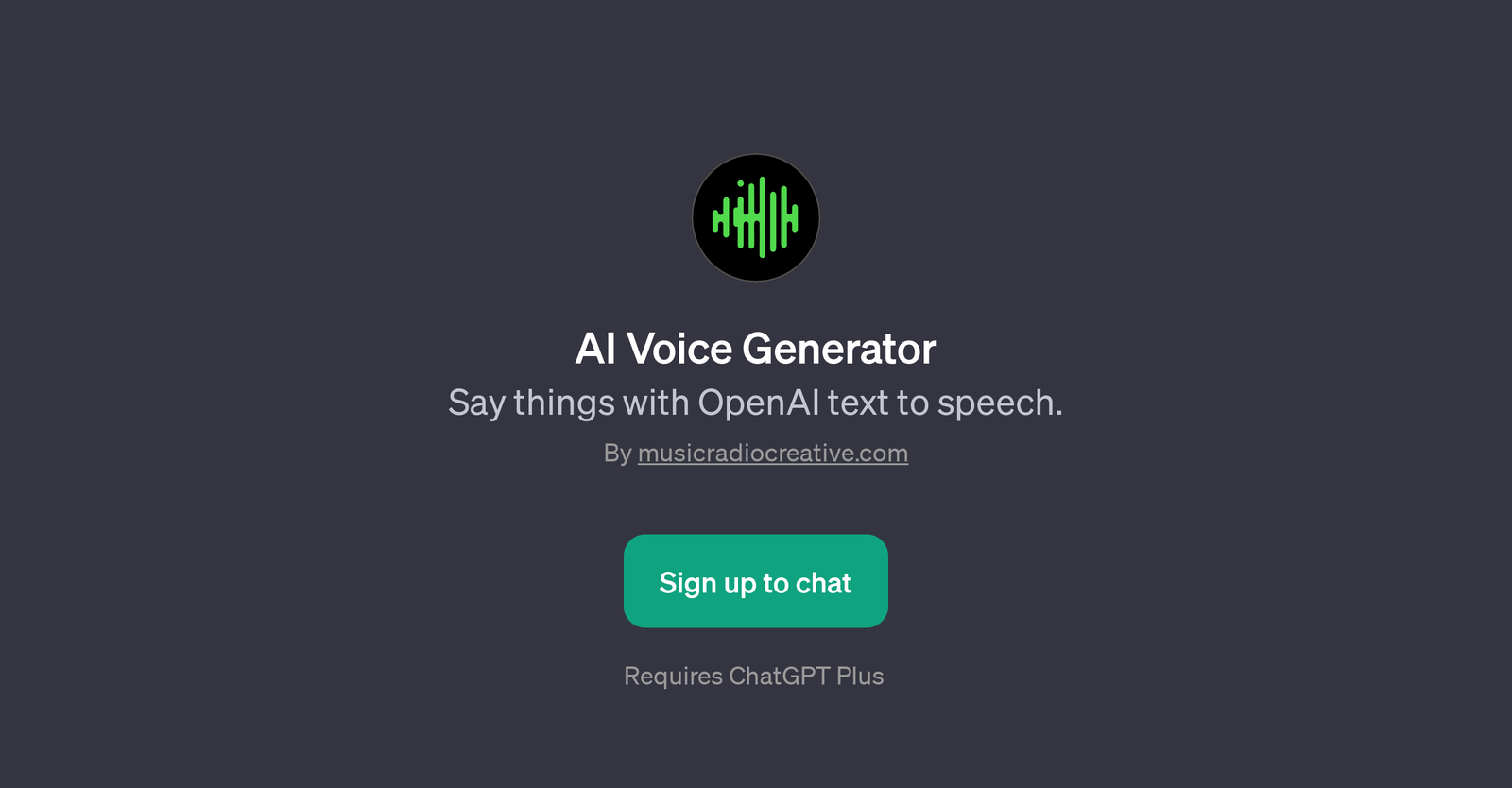 AI Voice Generator