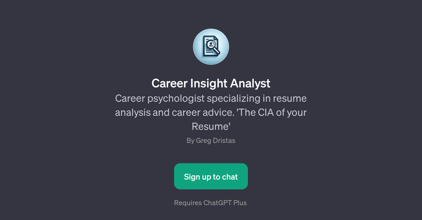 Career Insight Analyst