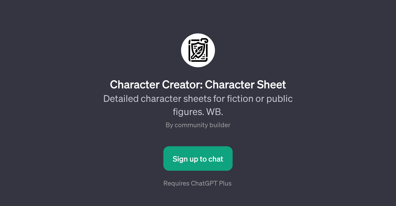 Character Creator: Character Sheet-thumb