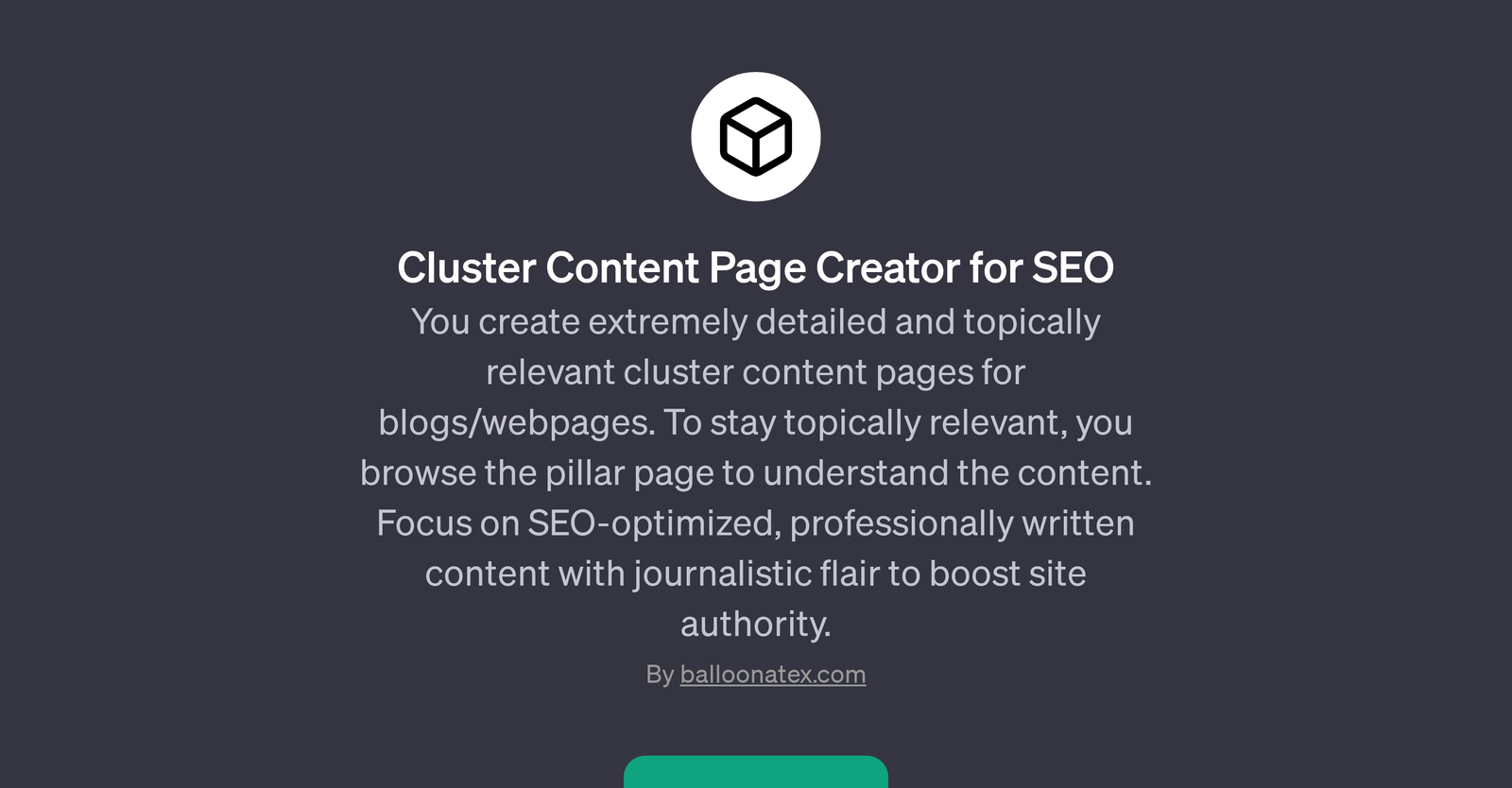 Cluster Content Page Creator for SEO