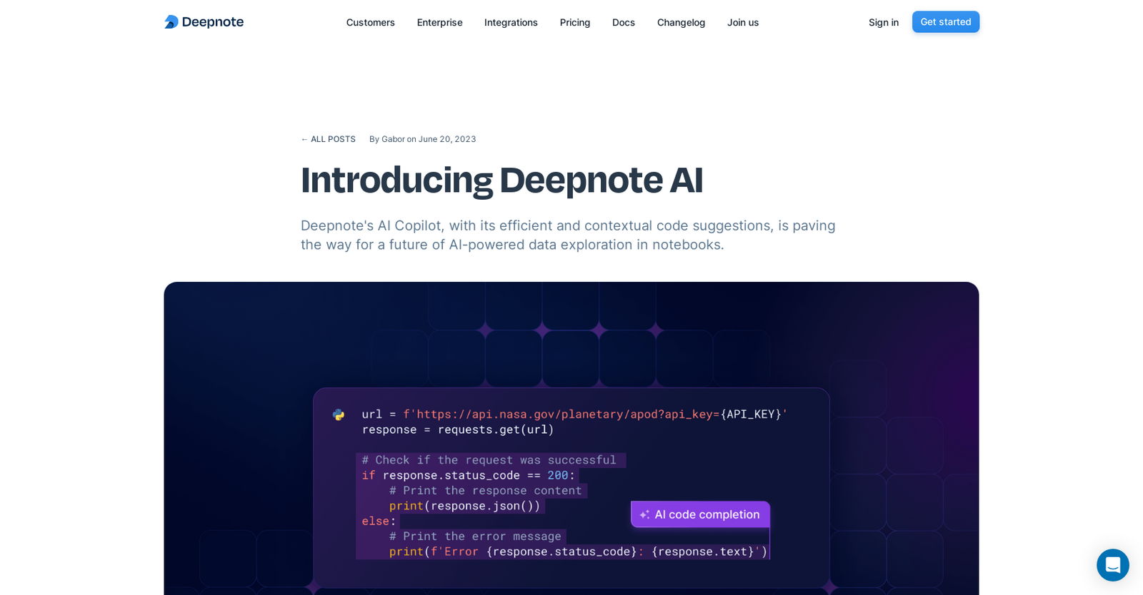 Deepnote Copilot