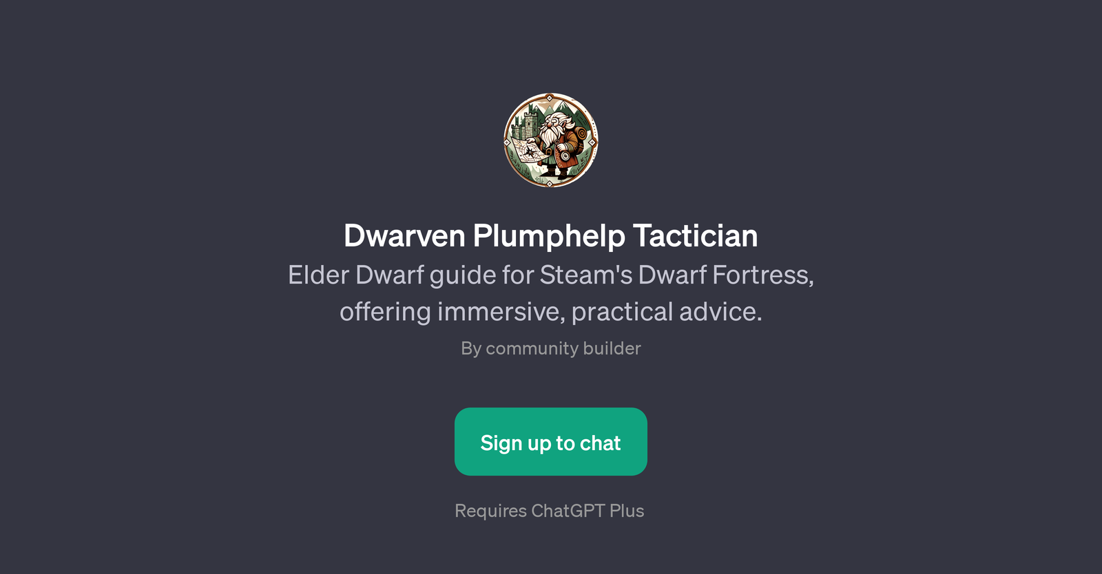 Dwarven Plumphelp Tactician