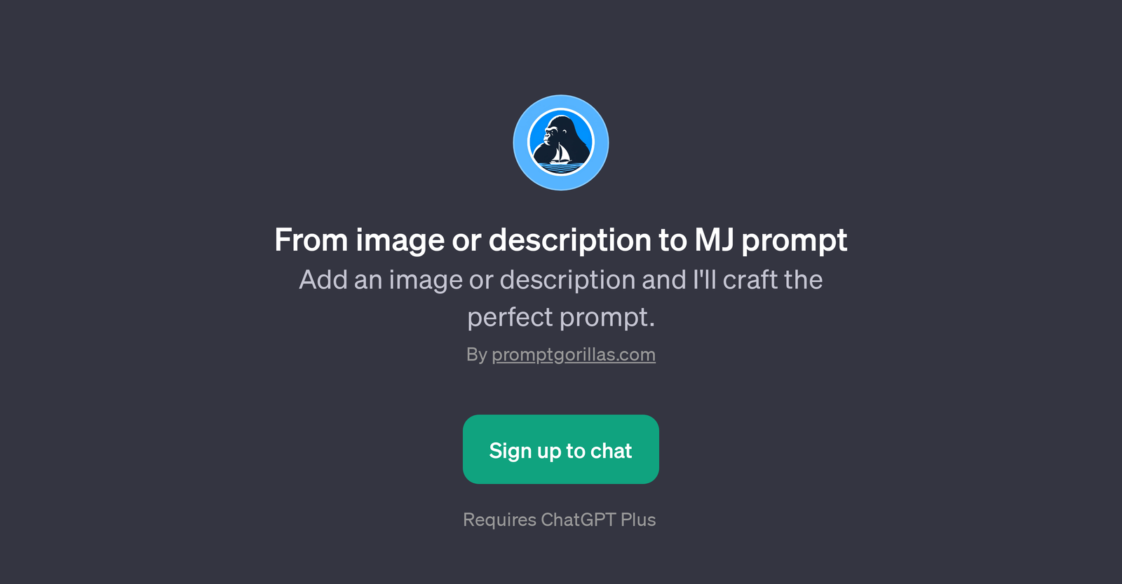 From image or description to MJ prompt