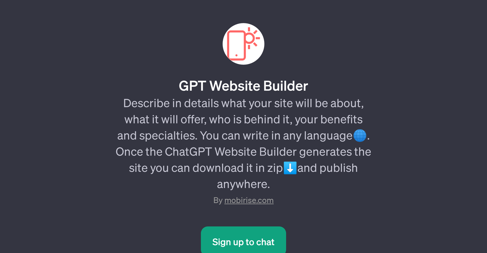 GPT Website Builder