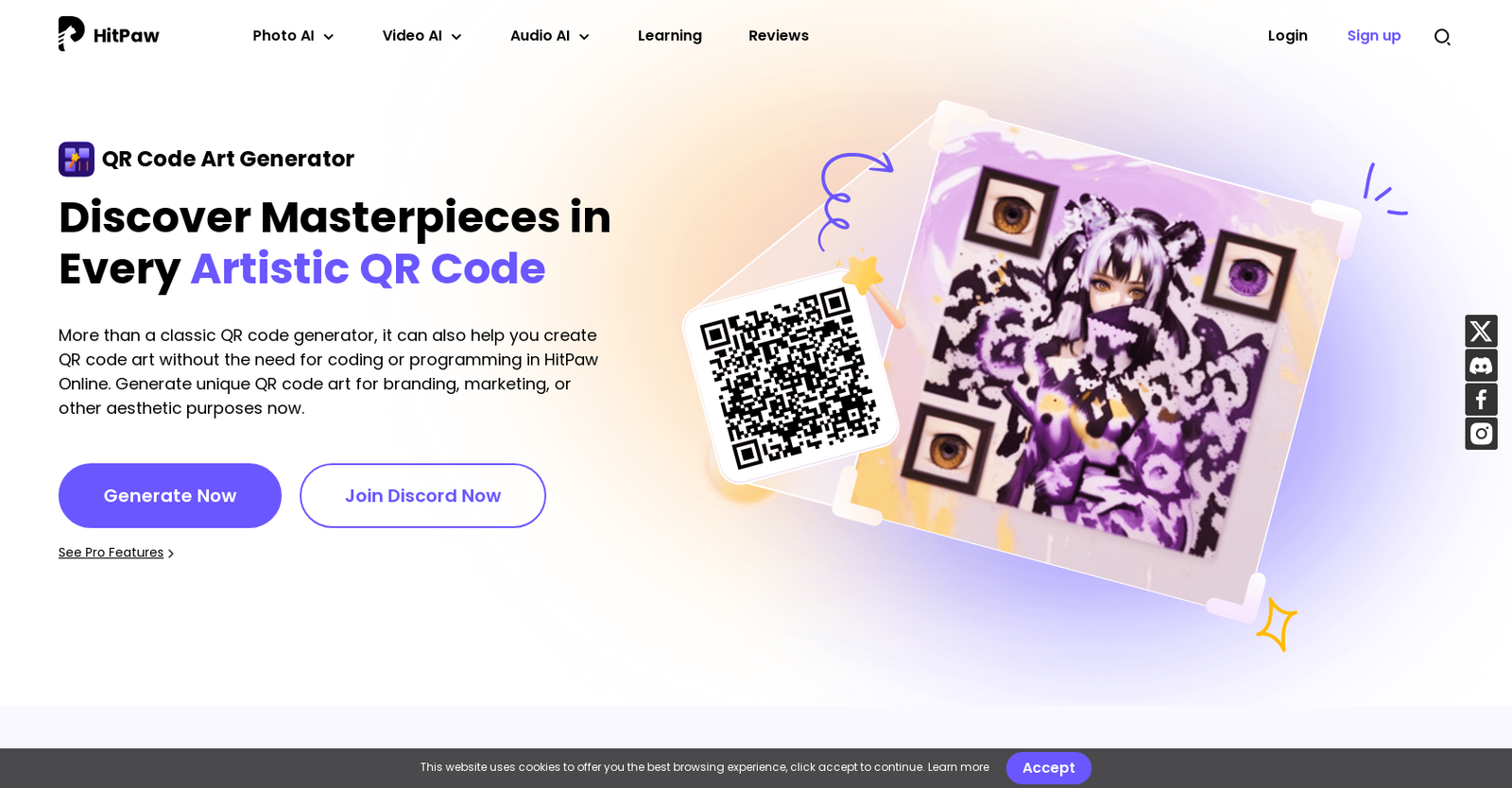 HitPaw QR codes