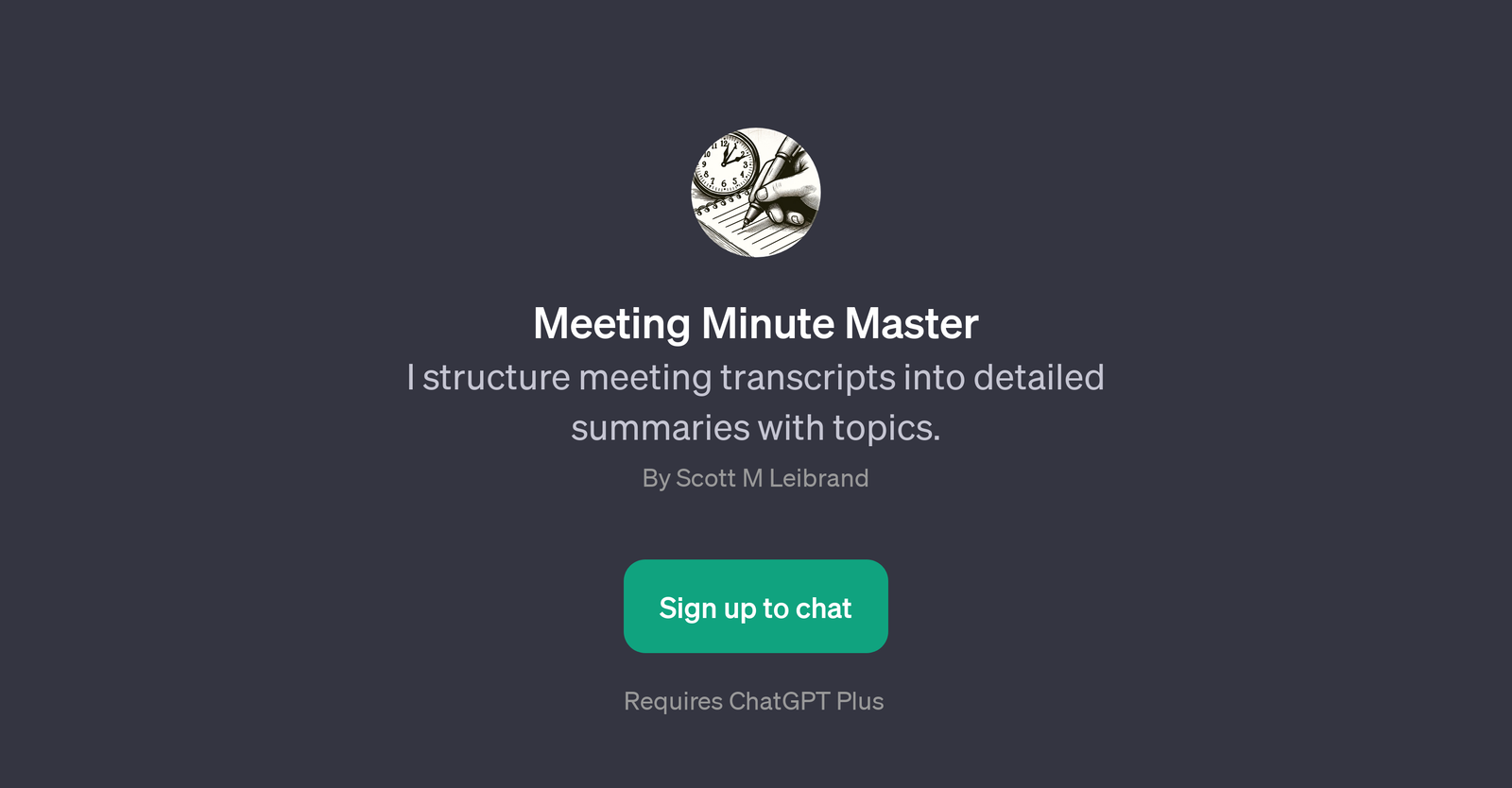 Meeting Minute Master