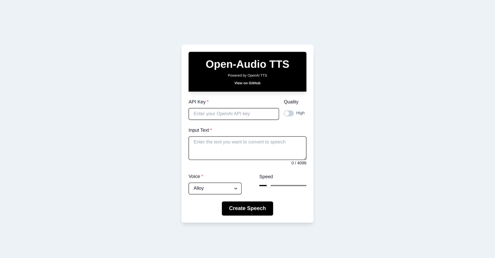 Open-Audio TTS