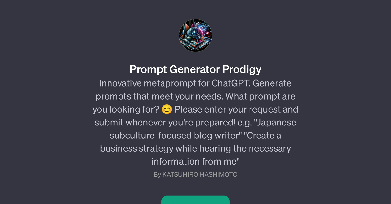 Prompt Generator Prodigy