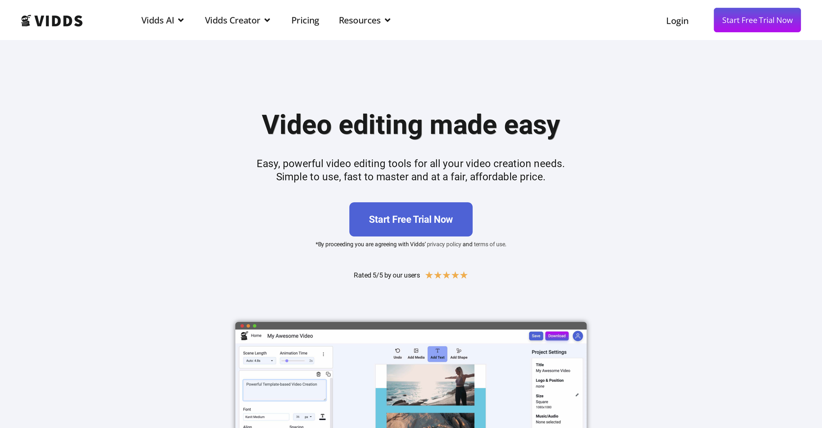 Video Editor by Vidds