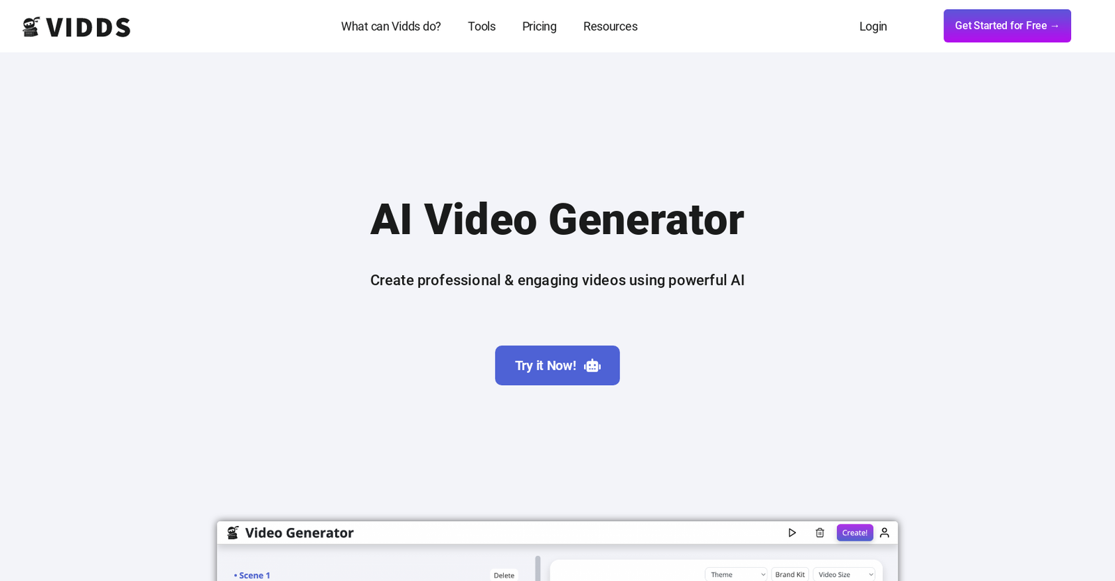 Video Generator by Vidds