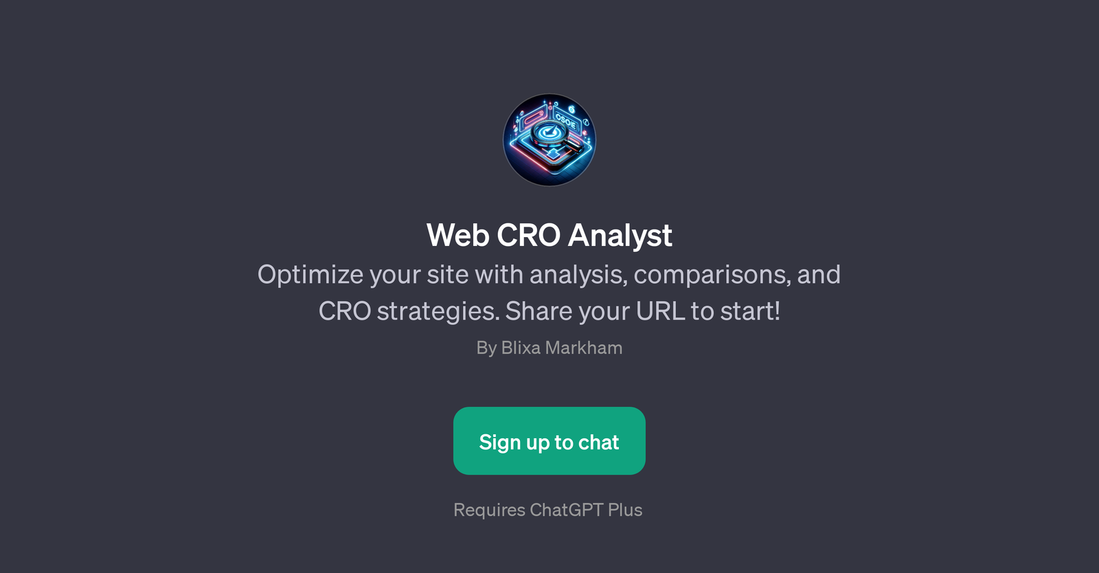 Web CRO Analyst